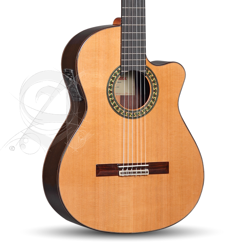 Guitarra Clasica Alhambra 5P CT E2 Electrificada con Funda